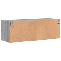 Thumbnail for Wandschrank mit Glastüren Grau Sonoma 102x37x35 cm