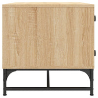 Thumbnail for Couchtisch mit Glastüren Sonoma-Eiche 68,5x50x50 cm