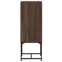 Thumbnail for Beistellschrank mit Glastür Braun Eichen-Optik 35x37x100 cm
