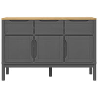 Thumbnail for Sideboard FLORO Grau 114x43x74 cm Massivholz Kiefer