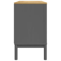 Thumbnail for Sideboard FLORO Grau 114x43x74 cm Massivholz Kiefer