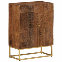 Thumbnail for Sideboard 55x30x76 cm Massivholz Mango und Eisen