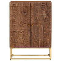 Thumbnail for Sideboard 55x30x76 cm Massivholz Mango und Eisen