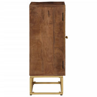 Thumbnail for Sideboard 55x30x76 cm Massivholz Mango und Eisen