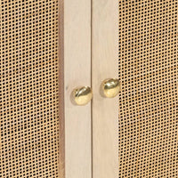 Thumbnail for Sideboard Schwarz 55x30x76 cm Massivholz Mango und Eisen