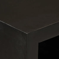 Thumbnail for Sideboard Schwarz 55x30x76 cm Massivholz Mango und Eisen