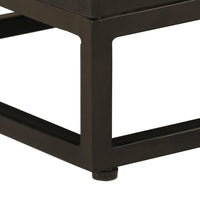 Thumbnail for TV-Schrank Schwarz 110x30x40 cm Massivholz Mango und Eisen