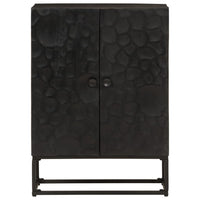Thumbnail for Sideboard Schwarz 55x30x76 cm Massivholz Mango und Eisen