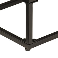 Thumbnail for Sideboard Schwarz 55x30x76 cm Massivholz Mango und Eisen