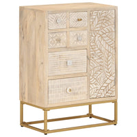 Thumbnail for Sideboard 55x30x76 cm Massivholz Mango und Eisen