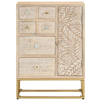 Thumbnail for Sideboard 55x30x76 cm Massivholz Mango und Eisen