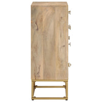 Thumbnail for Sideboard 55x30x76 cm Massivholz Mango und Eisen