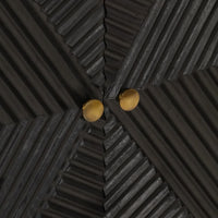 Thumbnail for Sideboard Schwarz 55x30x76 cm Massivholz Mango und Eisen