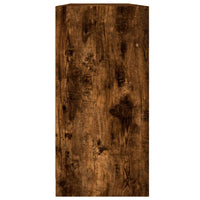 Thumbnail for Bücherschrank mit Türen Räuchereiche 204x37x75 cm Holzwerkstoff