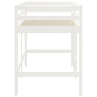 Thumbnail for Kinderhochbett mit Leiter Weiß 80x200 cm Massivholz Kiefer