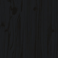 Thumbnail for Kinderhochbett mit Leiter Schwarz 90x200 cm Massivholz Kiefer