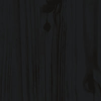 Thumbnail for Tagesbett Schwarz 80x200 cm Massivholz Kiefer