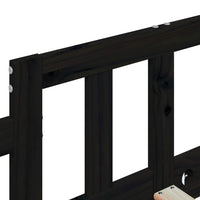 Thumbnail for Tagesbett Schwarz 90x190 cm Massivholz Kiefer