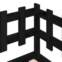 Thumbnail for Tagesbett Schwarz 90x200 cm Massivholz Kiefer