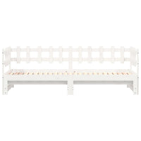 Thumbnail for Tagesbett Ausziehbar Weiß 2x(90x190) cm Massivholz Kiefer