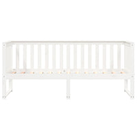 Thumbnail for Tagesbett ohne Matratze Weiß 80x200 cm Massivholz Kiefer