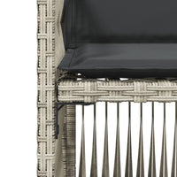 Thumbnail for Gartenstühle mit Kissen 4 Stk. Hellgrau Poly Rattan