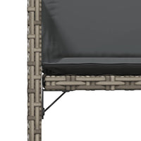 Thumbnail for Gartenstühle mit Kissen 4 Stk. Grau Poly Rattan