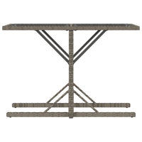 Thumbnail for 3-tlg. Bistro-Set mit Kissen Grau Poly Rattan