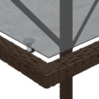 Thumbnail for 3-tlg. Bistro-Set mit Kissen Braun Poly Rattan