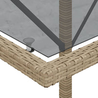 Thumbnail for 3-tlg. Bistro-Set mit Kissen Beige Poly Rattan