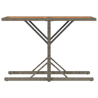 Thumbnail for 3-tlg. Bistro-Set mit Kissen Grau Poly Rattan