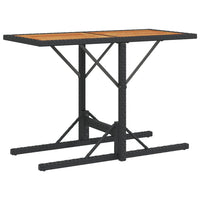 Thumbnail for 3-tlg. Bistro-Set mit Kissen Schwarz Poly Rattan