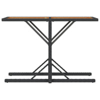 Thumbnail for 3-tlg. Bistro-Set mit Kissen Schwarz Poly Rattan