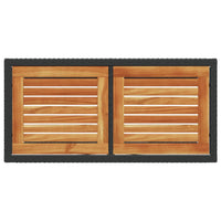 Thumbnail for 3-tlg. Bistro-Set mit Kissen Schwarz Poly Rattan
