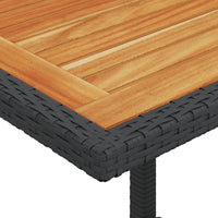 Thumbnail for 3-tlg. Bistro-Set mit Kissen Schwarz Poly Rattan