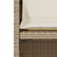 Thumbnail for 3-tlg. Bistro-Set mit Kissen Beige Poly Rattan