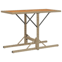Thumbnail for 3-tlg. Bistro-Set mit Kissen Beige Poly Rattan
