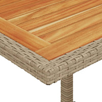 Thumbnail for 3-tlg. Bistro-Set mit Kissen Beige Poly Rattan