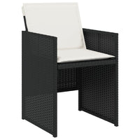 Thumbnail for 5-tlg. Garten-Essgruppe mit Kissen Schwarz Poly Rattan