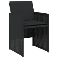 Thumbnail for 5-tlg. Garten-Essgruppe mit Kissen Schwarz Poly Rattan