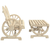 Thumbnail for 2-tlg. Garten-Lounge-Set Massivholz Tanne