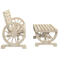 Thumbnail for 2-tlg. Garten-Lounge-Set Massivholz Tanne