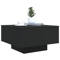 Thumbnail for Couchtisch Schwarz 55x55x31 cm Holzwerkstoff