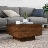 Thumbnail for Couchtisch Braun Eichen-Optik 55x55x31 cm Holzwerkstoff