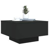 Thumbnail for Couchtisch mit LED-Leuchten Schwarz 55x55x31 cm