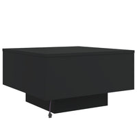 Thumbnail for Couchtisch mit LED-Leuchten Schwarz 55x55x31 cm