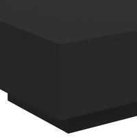 Thumbnail for Couchtisch mit LED-Leuchten Schwarz 55x55x31 cm
