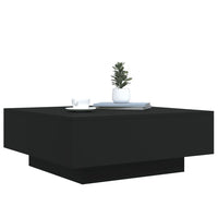 Thumbnail for Couchtisch Schwarz 80x80x31 cm Holzwerkstoff