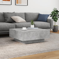 Thumbnail for Couchtisch Betongrau 80x80x31 cm Holzwerkstoff