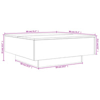 Thumbnail for Couchtisch Braun Eichen-Optik 80x80x31 cm Holzwerkstoff